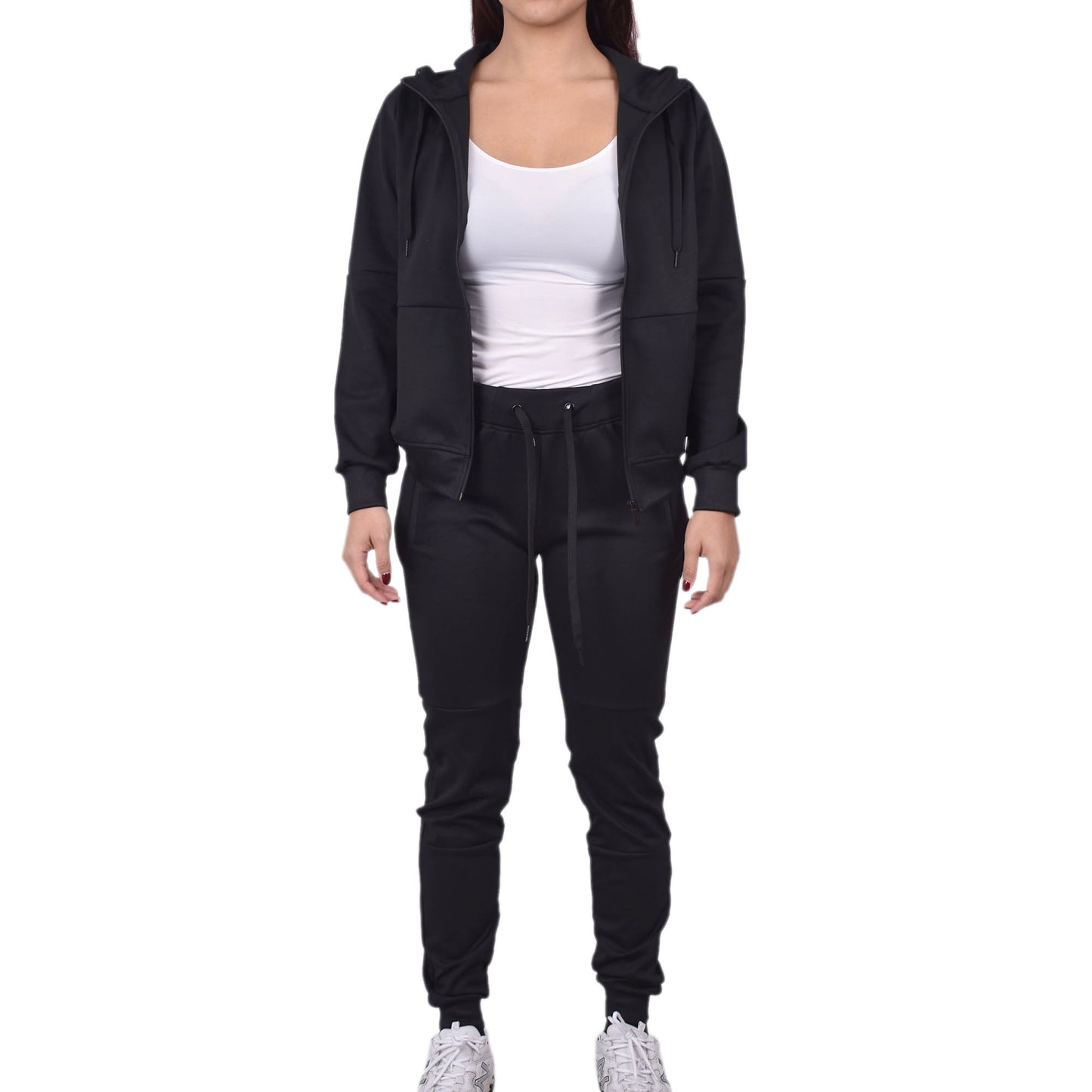 Women's Tech Fleece Tracksuit  - Black