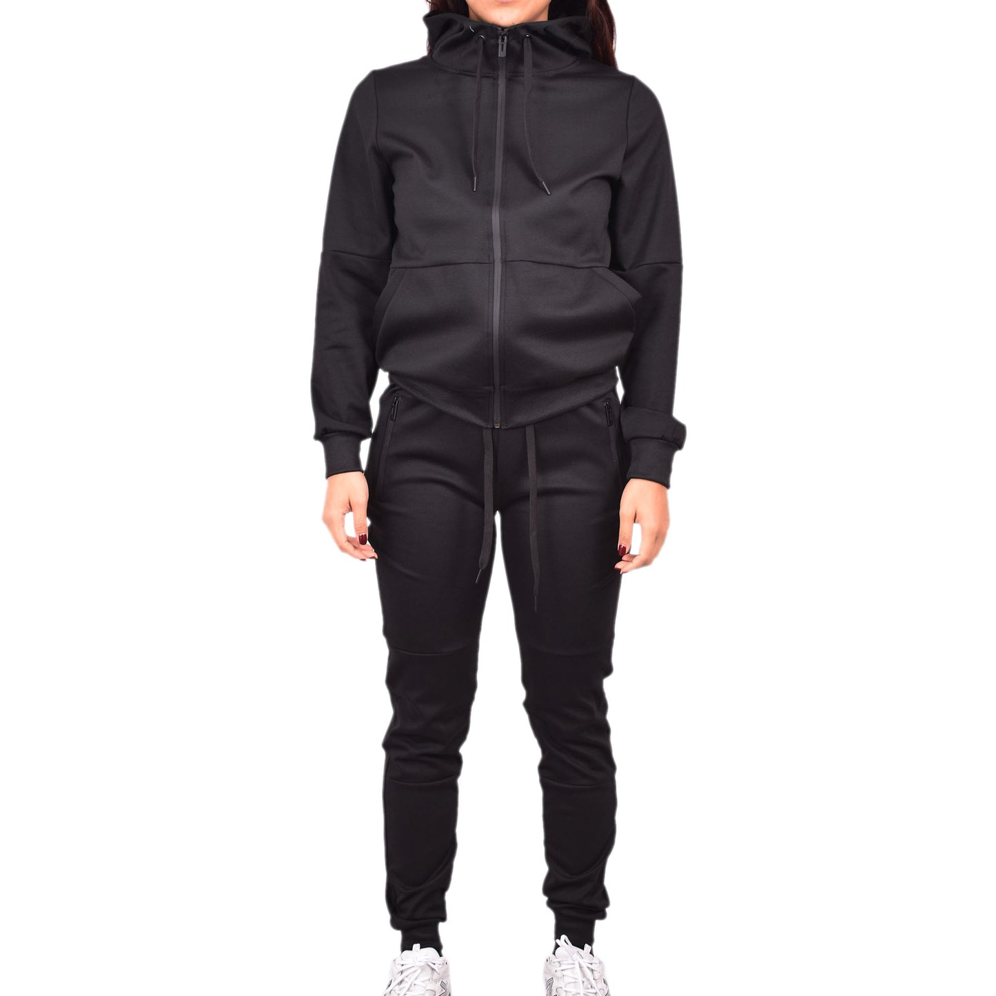 Women's Tech Fleece Tracksuit  - Black