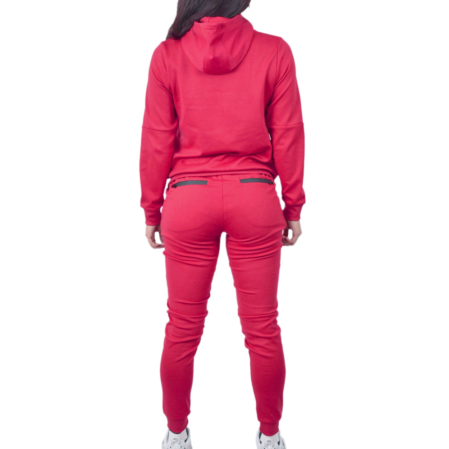 Women's Tech Fleece Tracksuit  - Red