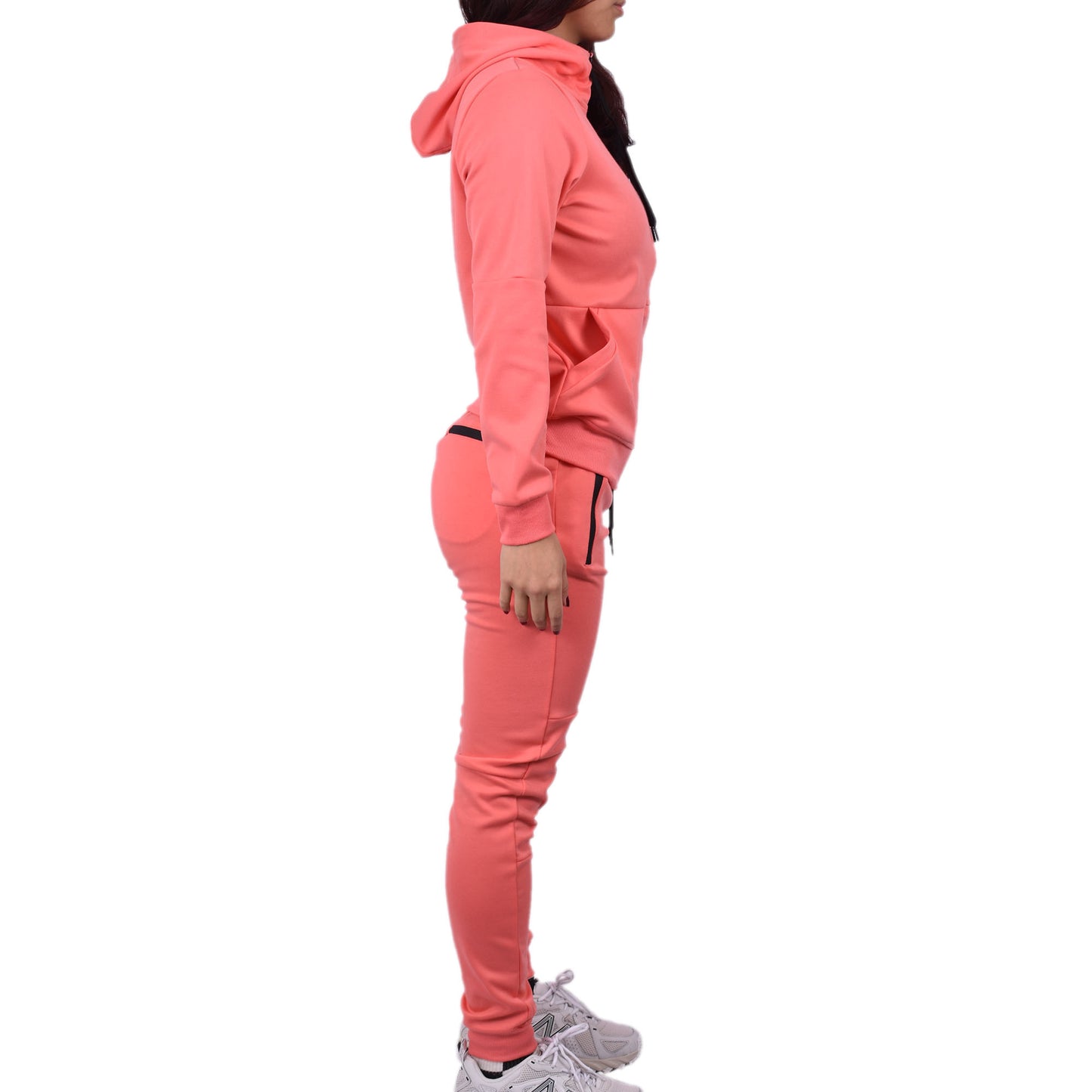 Women's Tech Fleece Tracksuit  - Salmon