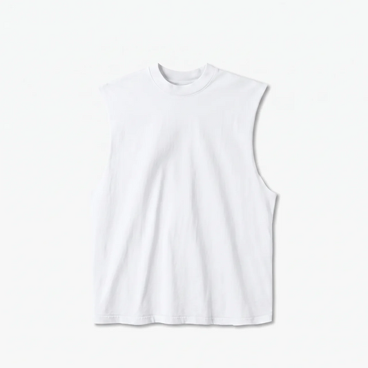 Canvas Muscle Tee - White