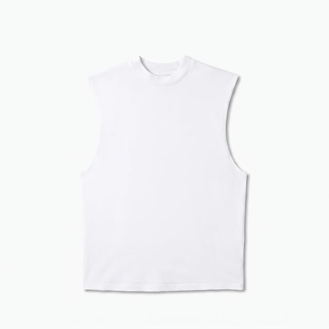 Canvas Muscle Tee - White