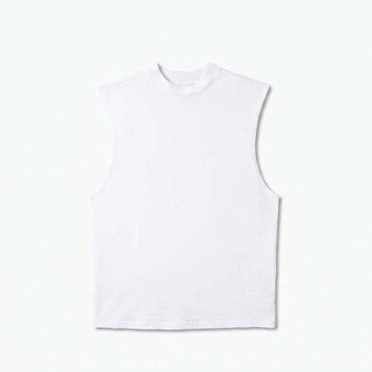 Canvas Muscle Tee - White