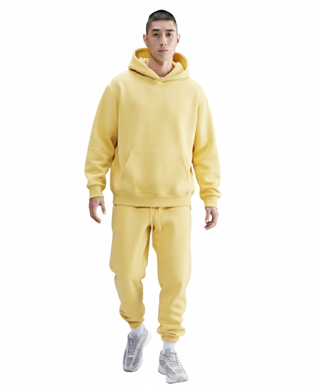 Cotton Fleece Set - Yellow - Cream