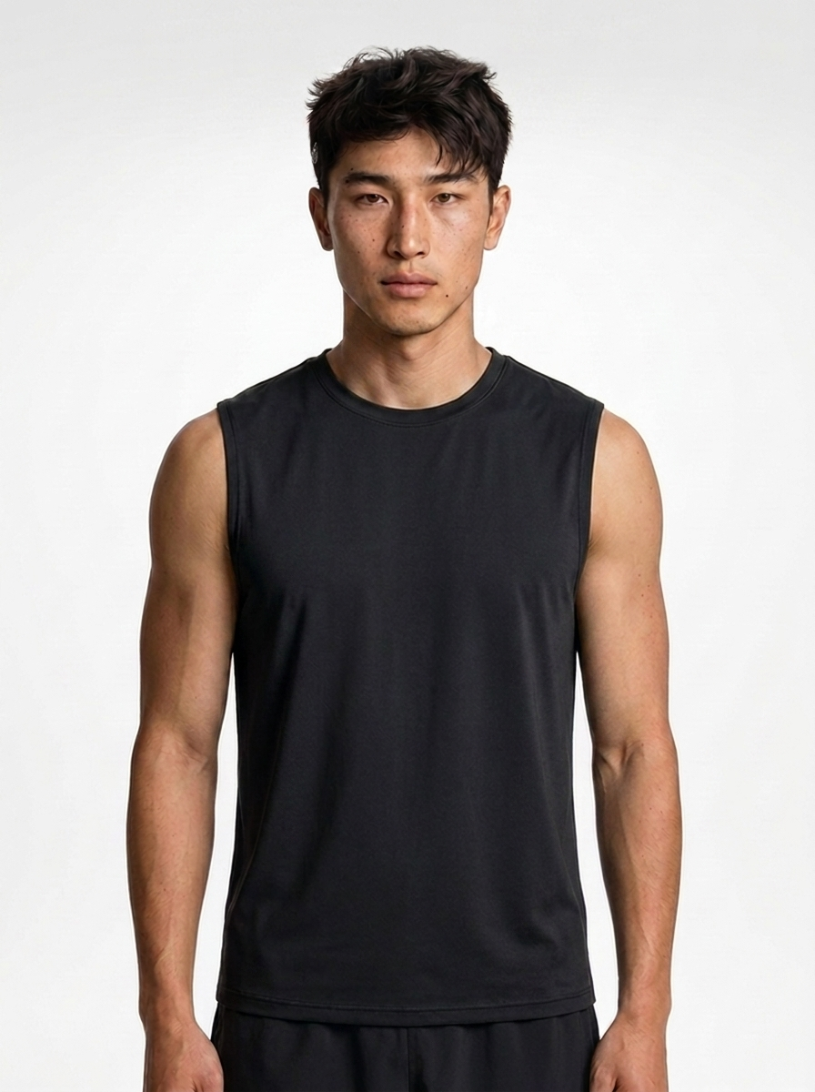 Canvas Muscle Tee - Black