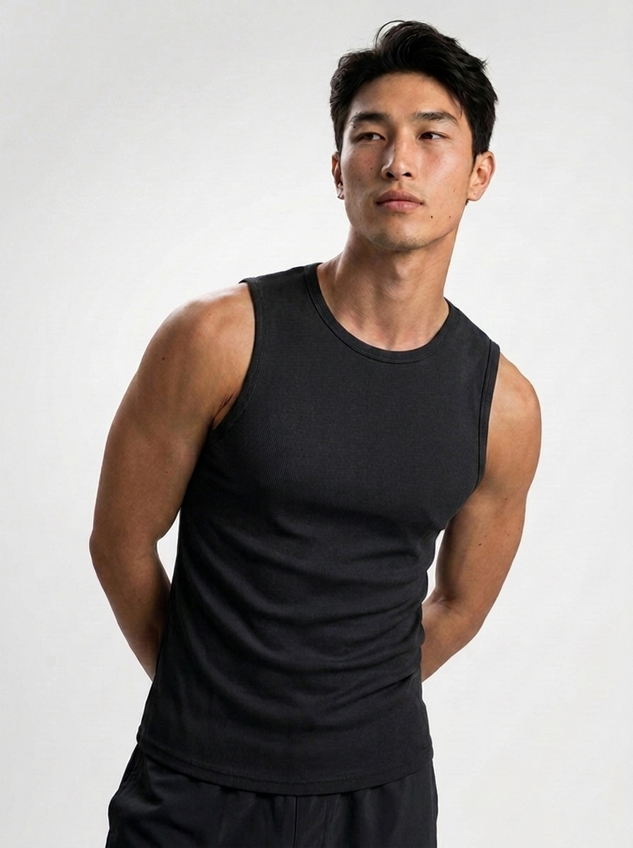 Canvas Muscle Tee - Black