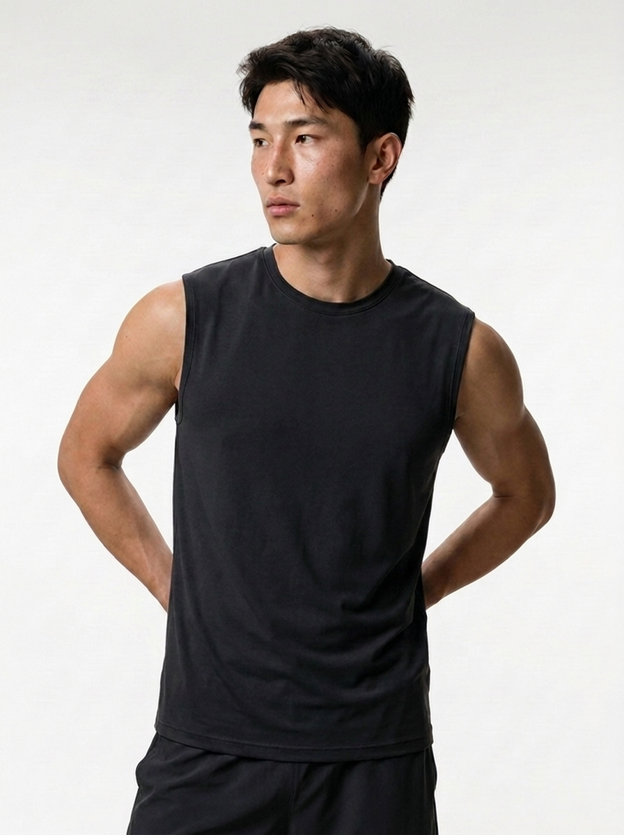 Canvas Muscle Tee - Black