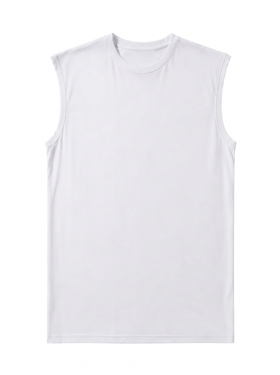 Canvas Muscle Tee - White
