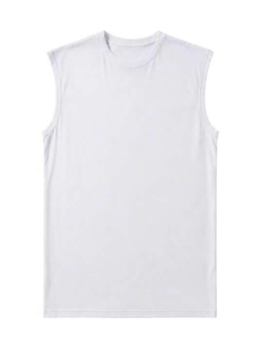Canvas Muscle Tee - White