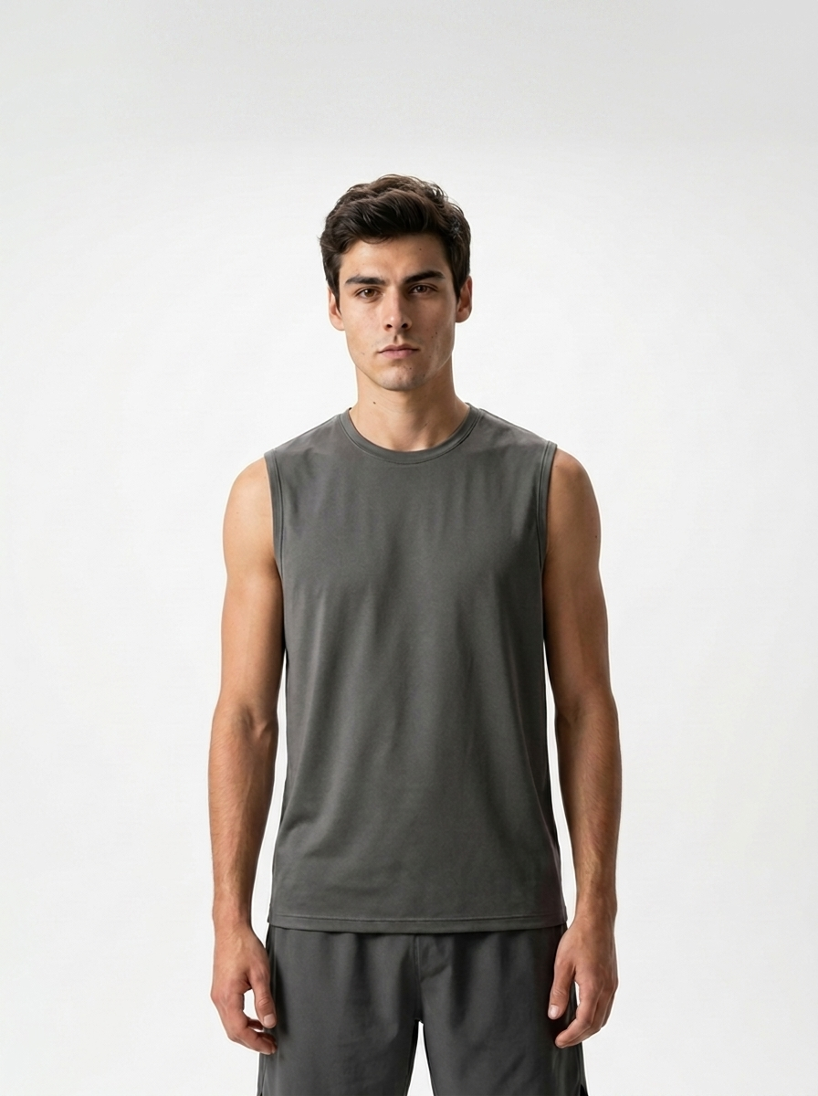 Canvas Muscle Tee - Dark Grey