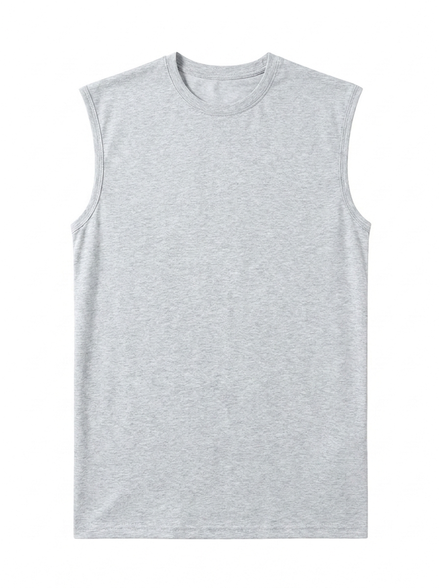 Canvas Muscle Tee - Heather Grey