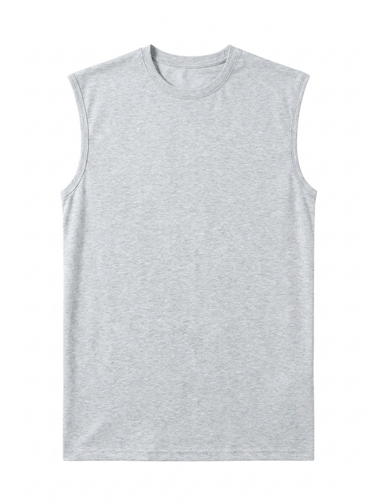 Canvas Muscle Tee - Heather Grey
