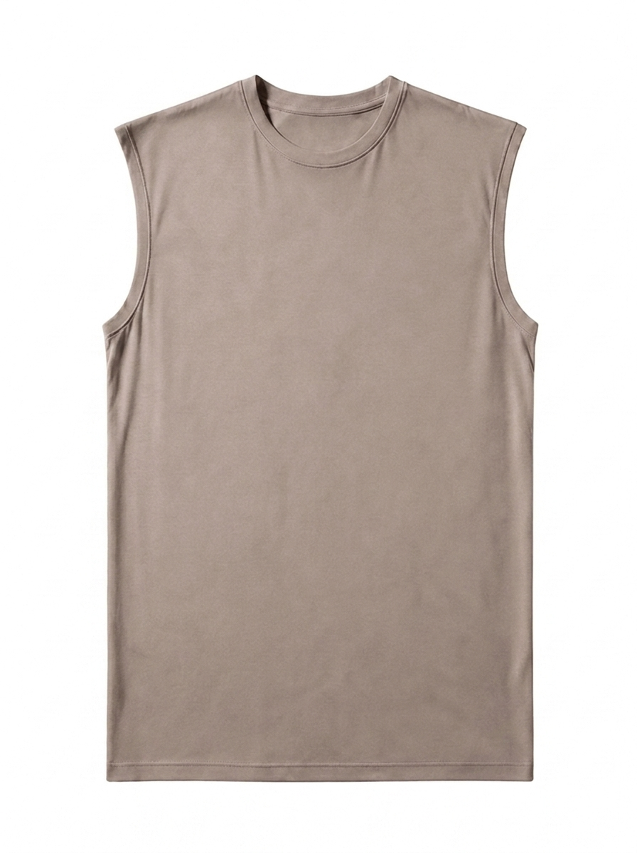 Canvas Muscle Tee - Khaki