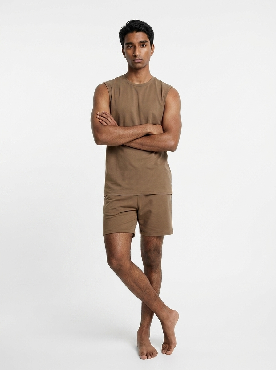Canvas Muscle Tee - Mocha