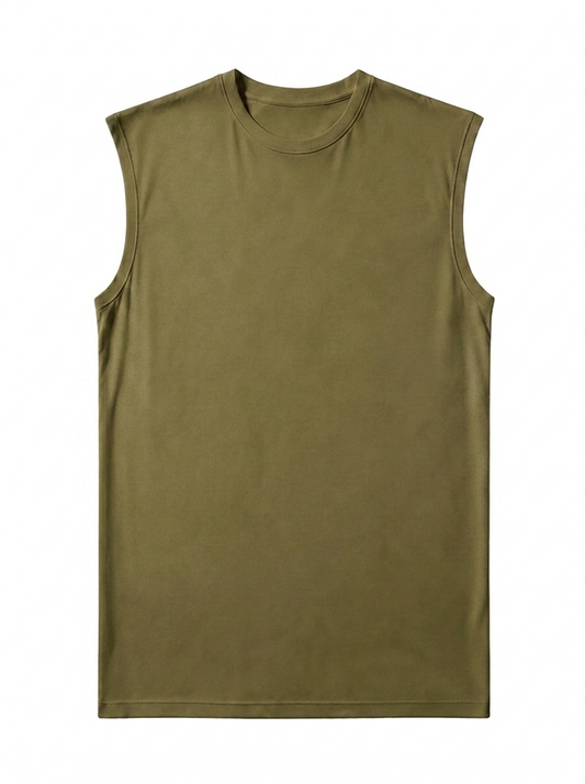 Canvas Muscle Tee - Olive