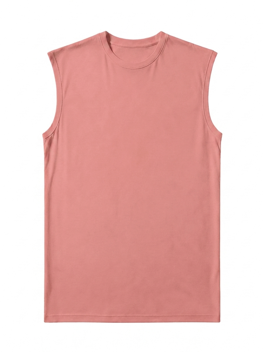 Canvas Muscle Tee - Rose Wine
