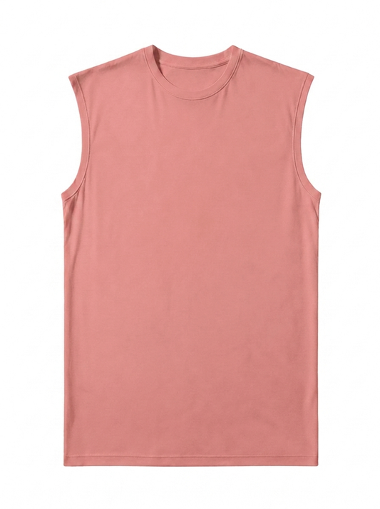 Canvas Muscle Tee - Rose Wine