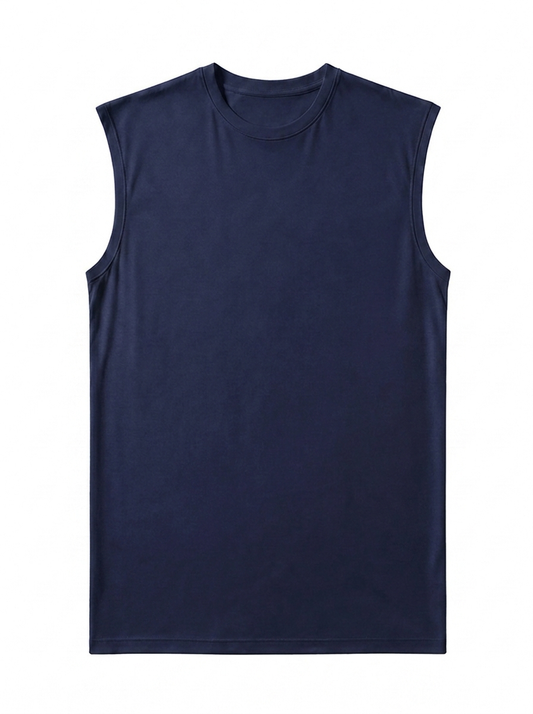 Canvas Muscle Tee - Navy