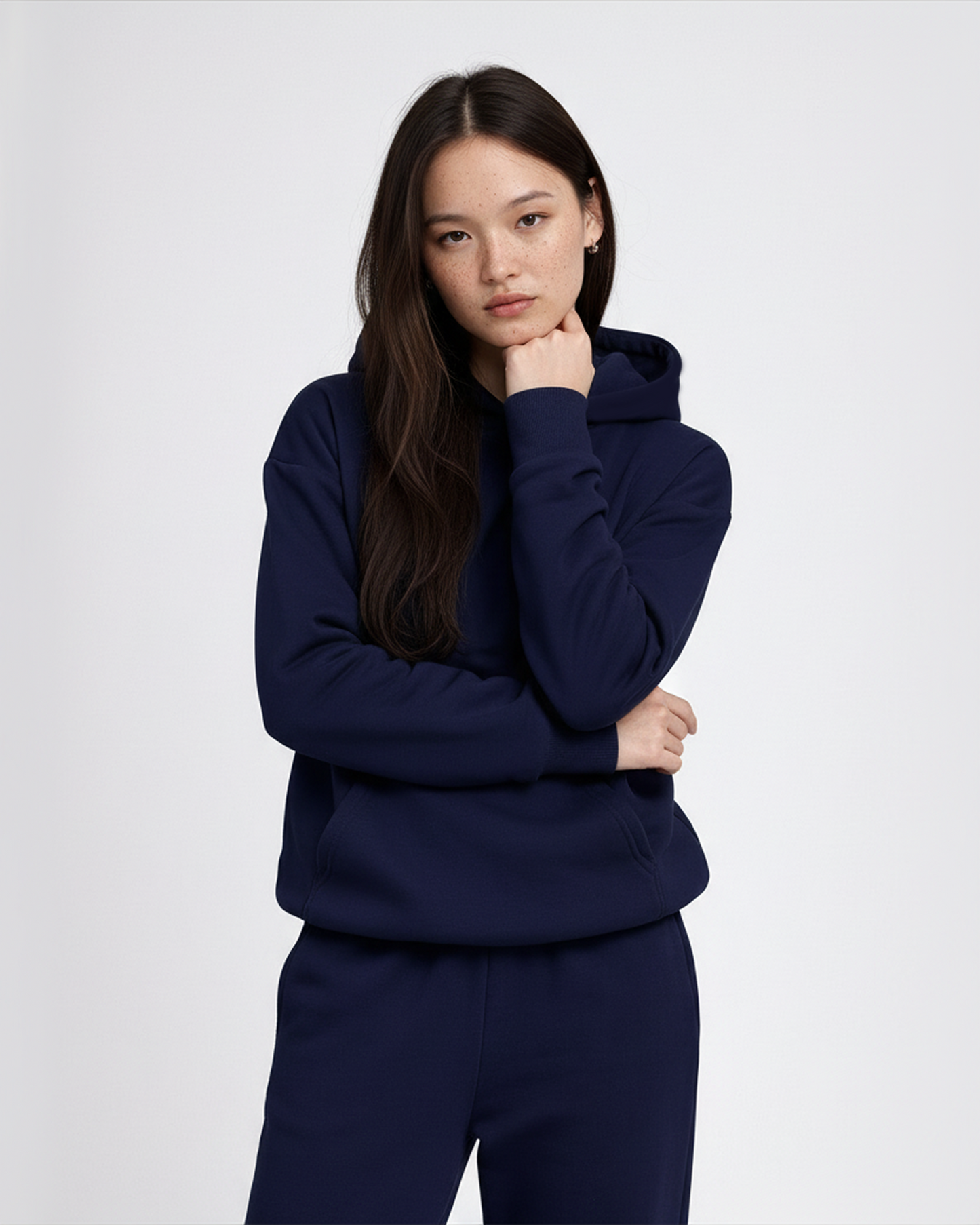 Women's Cotton Fleece Set - Navy