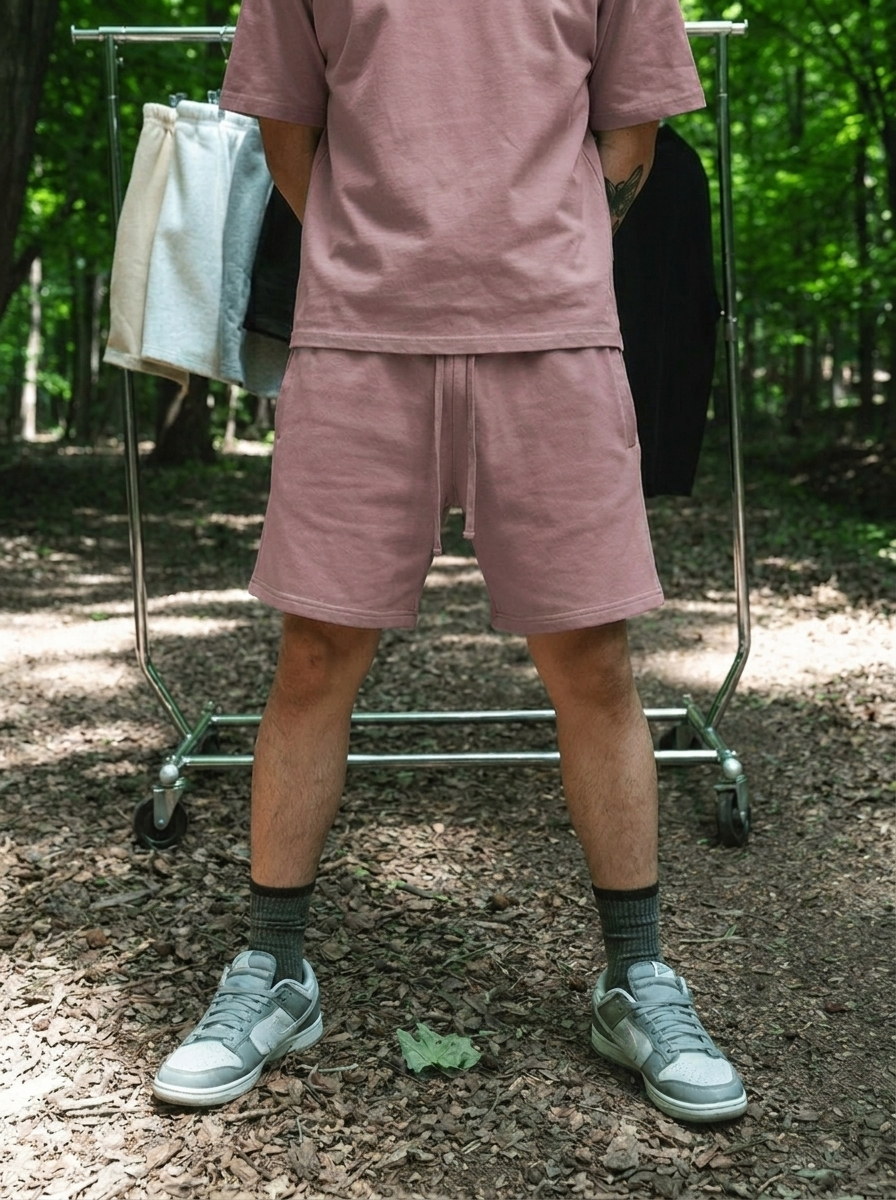 Canvas Fleece Shorts - Shadow Purple